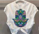 Cropped mão de fatima