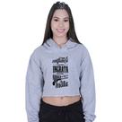 Cropped Moletom Feminino A confiança Racionais Mcs