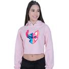 Cropped Moletom Feminino Lilo and Angel Love