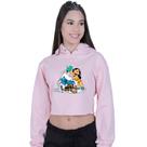 Cropped Moletom Feminino Lilo Stitch Banho