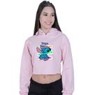 Cropped Moletom Feminino Lilo Stitch Custom