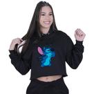 Cropped Moletom Feminino Lilo Stitch Pensando Cropped Moletom Feminino Lilo Stitch Pensando