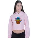 Cropped Moletom Feminino Lilo Stitch yoda Star Wars