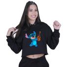 Cropped Moletom Feminino Lilo Violão Cropped Moletom Feminino Lilo Violão