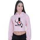 Cropped Moletom Feminino Manicure Profissão