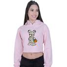 Cropped Moletom Feminino Mickey Mouse Mumia