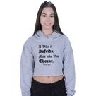 Cropped Moletom Feminino Racionais Mcs A vida