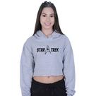 Cropped Moletom Feminino Star Trek Jornada Estrelas