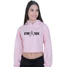 Cropped Moletom Feminino Star Trek Jornada Estrelas