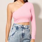 Cropped Mula Manca Feminino Um Ombro SÓ romantic