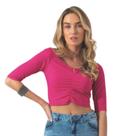 Cropped New Ostrava Meia Manga