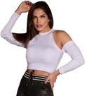 Cropped Ombro Caido Manga Longa Ref.15358