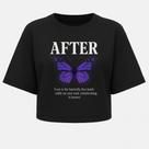 Cropped Oversized After Butterfly - Estampa DTF em Algodão