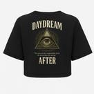 Cropped Oversized Daydream Preta - Afterstore