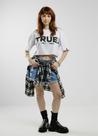 Cropped oversized feminina true. rebeal branco - jayjam rockwear