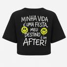 Cropped oversized preta after