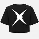 Cropped Oversized Preto Star - Estilo e Conforto em Algodão