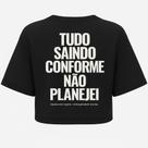 Cropped Oversized T-Shirt AFTER - Estampa DTF em Algodão