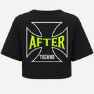Cropped Oversized Techno After - Estampa DTF em Algodão