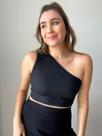 Cropped Paola Canelado Preto
