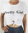 Cropped Pretty Girl Amarrar Feminino 100% Algodão Blufera Jeans 21726-1