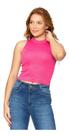 Cropped Regata Adamas Gola alta malha canelada