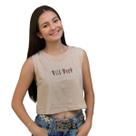 Cropped Regata Bege Wild West Brand Western