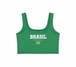 Cropped Regata Brasil Torcida Hexa Verão 2026