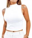 Cropped Regata Gola Alta Blogueira várias cores