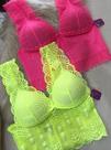 Cropped renda neon