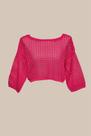 Cropped Rendado Tricot Feminina