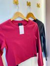 Cropped Ribana Canelado - Pink