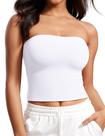 Cropped sem alça CRZ YOGA Butterluxe Dupla Camada Branco XXS Cropped sem alça CRZ YOGA Butterluxe Dupla Camada Branco XXS