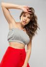 Cropped sem alça Malha Comfort Mescla Salvatore