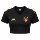 Cropped Sport Recife Kappa 2026 Supporter Wavex Preto - Feminino Tamanho:GGCor:Preto