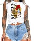 Cropped T-Shirts Feminino Estampado - Cristã- Várias Estampas 12