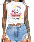 Cropped T-Shirts Feminino Estampado - Cristã- Várias Estampas 22