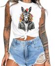 Cropped T-Shirts Feminino Estampado Várias Estampas 01