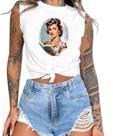 Cropped T-Shirts Feminino Estampado Várias Estampas 35