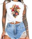 Cropped T-Shirts Feminino Estampado Várias Estampas 53