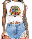Cropped T-Shirts Feminino Estampado Várias Estampas 54