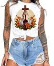 Cropped T-Shirts Feminino Estampado Várias Estampas 55