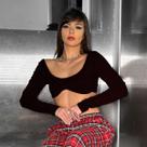 Cropped Top Canelado Feminino Manga Longa com Bojo - Diversas Cores Cropped Top Canelado Feminino Manga Longa com Bojo - Diversas Cores