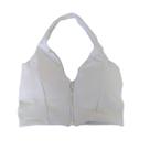 Cropped Top Com Zíper E Alça Grossa No Pescoço Branco Cropped Top Com Zíper E Alça Grossa No Pescoço Branco