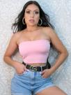CROPPED TOP FAIXA com bojo sem alça