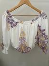 cropped traymon estampado