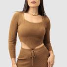 Cropped Tricot Modal Feminino Ponta Texturizado Manga Longa Inverno Fashion 2025