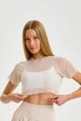 Cropped tule classic off white