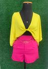 Cropped viscose com amarração tamanho M/G