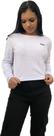 Cropped wats canelado manga longa - branco